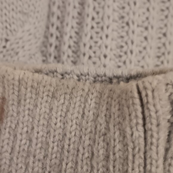 Light Blue Grandpa Style Knitted Button Up Cardigan Sweater Women - Picture 4 of 8